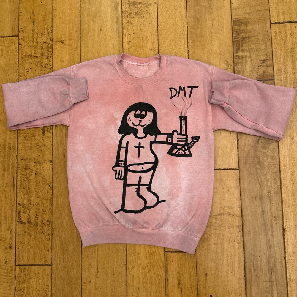Pink Graphic Fun Sweater